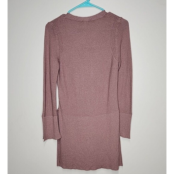 Free People Sweater Crisscross Tunic Long Sleeve Knit Purple Size XS - Picture 7 of 8
